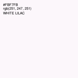 #FBF7FB - White Lilac Color Image